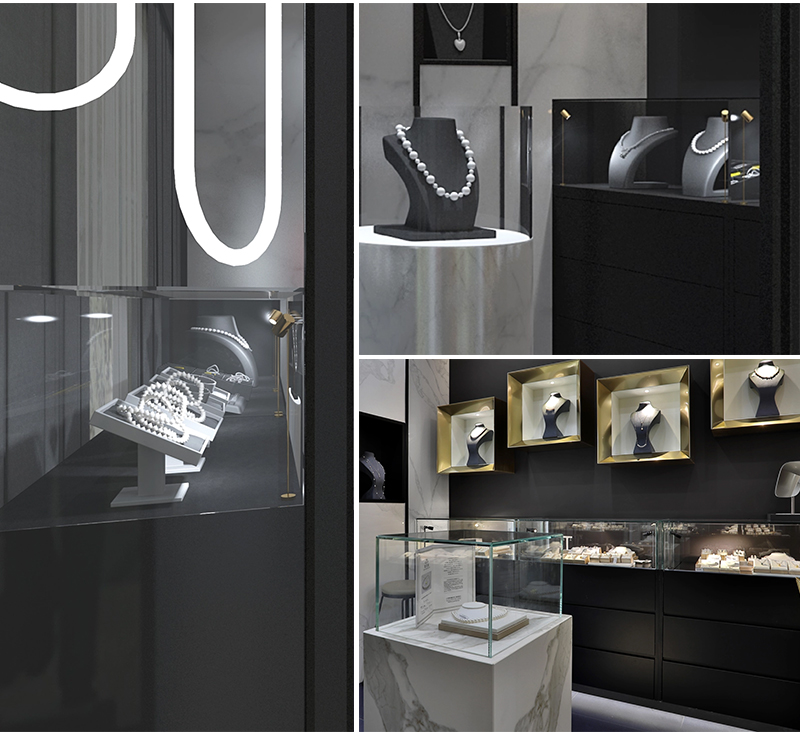 Cabinet Spotlight for Jewelry Showcase